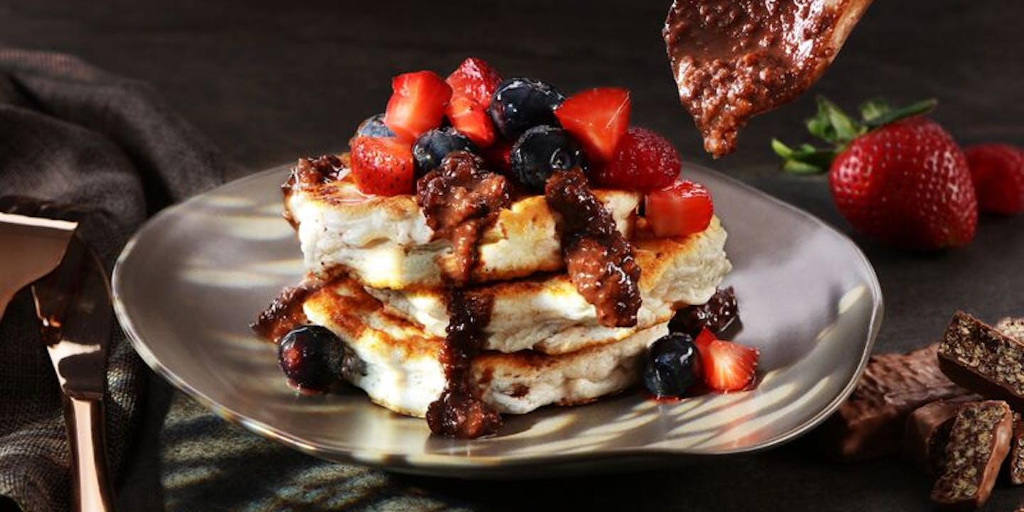 Das perfekte Dessert für Sportler: Neoh Double Choc Pancakes